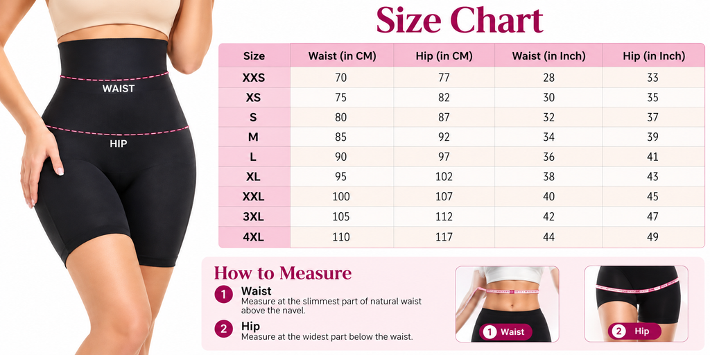 High-Waist Tummy Control Shapewear Shorts
