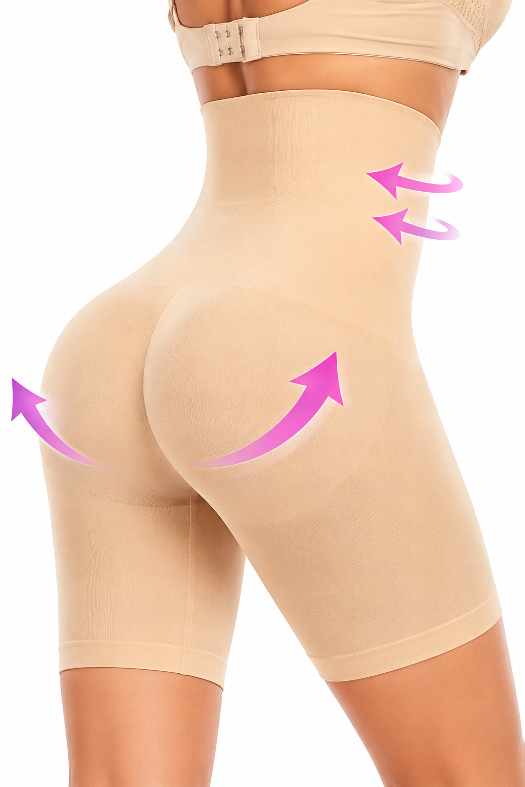 High-Waist Tummy Control Shapewear Shorts